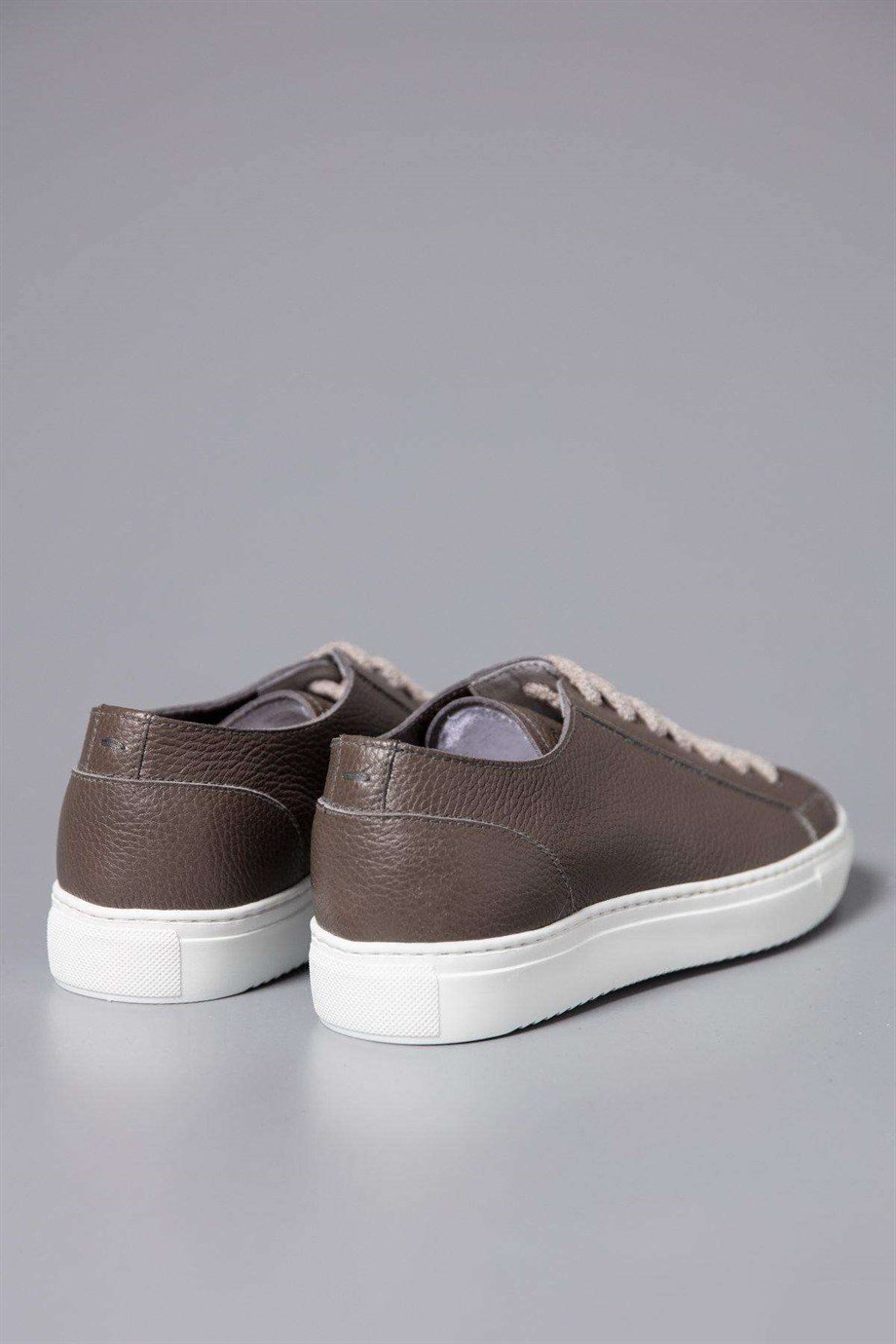 Doucals Moka Brown Leather Sneakers