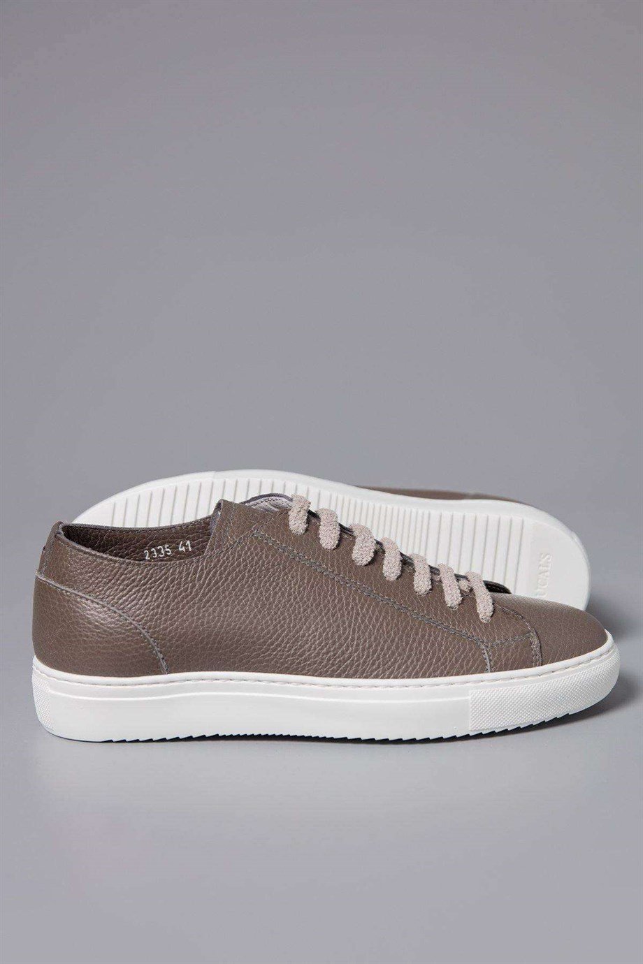 Doucals Moka Brown Leather Sneakers