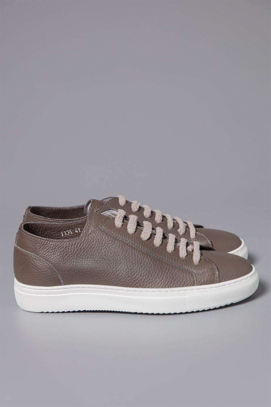 Doucals Moka Brown Leather Sneakers
