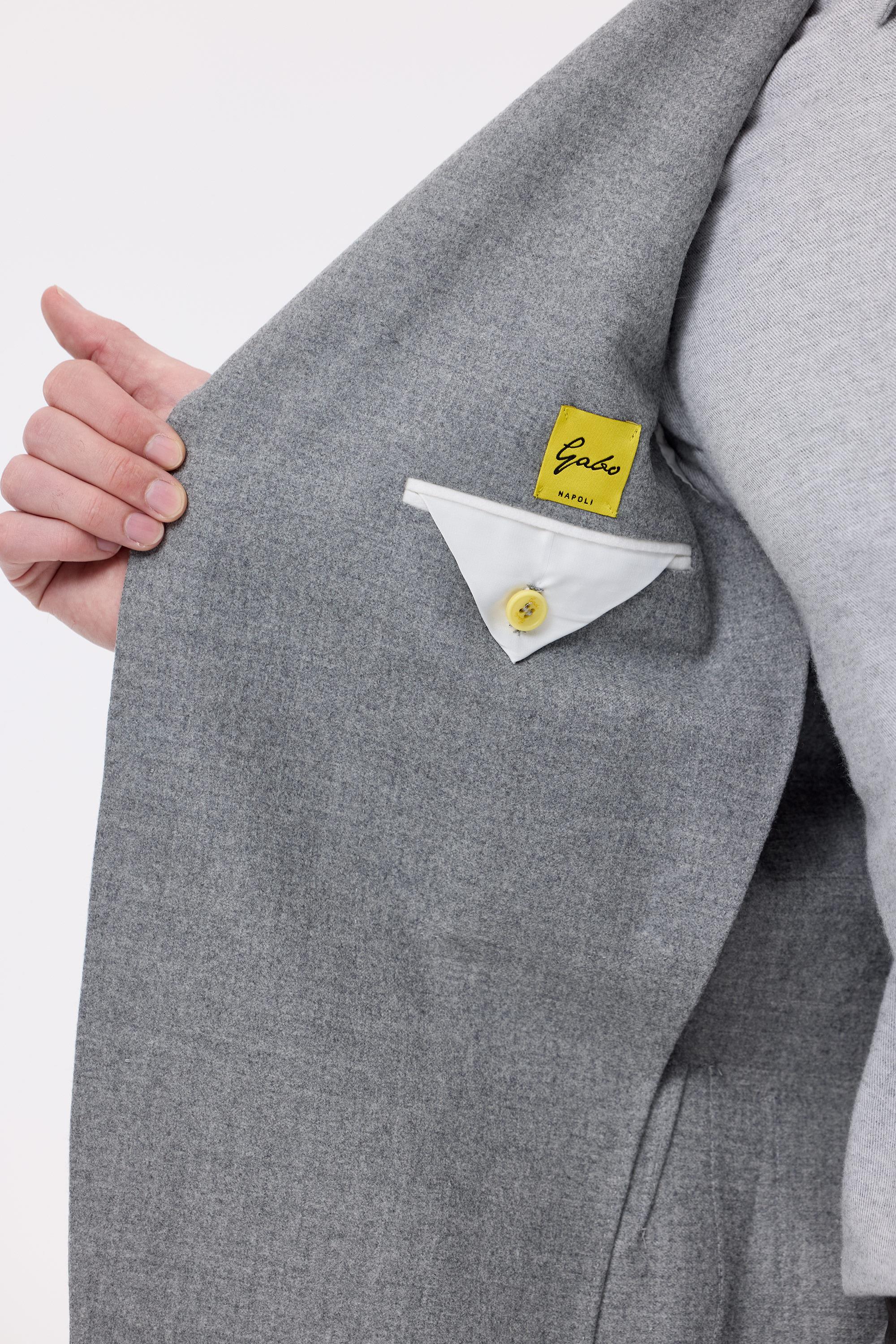 Gri Saf Yün Ceket