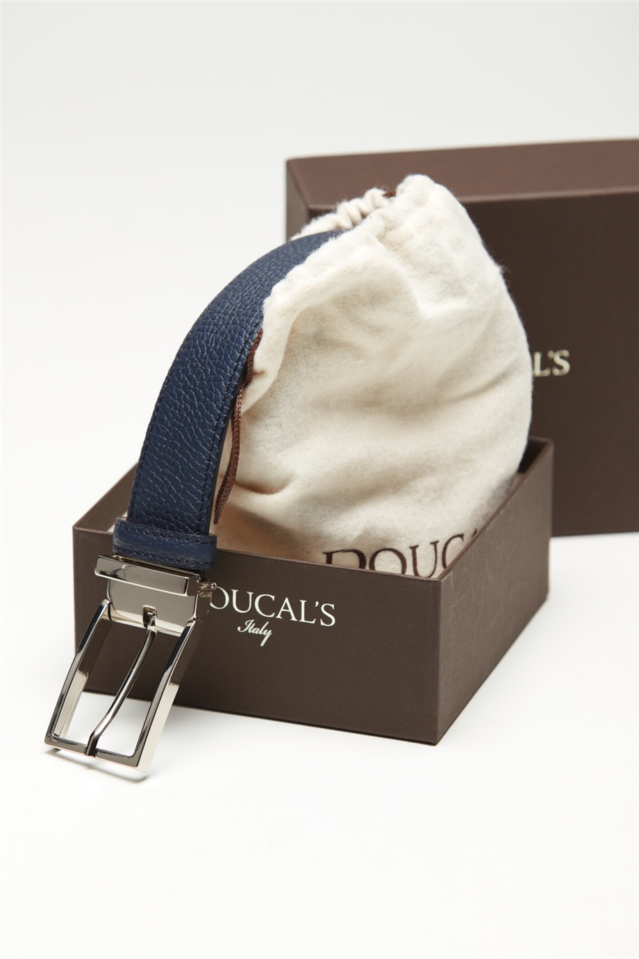 Koyu Mavi Erkek Deri Kemer