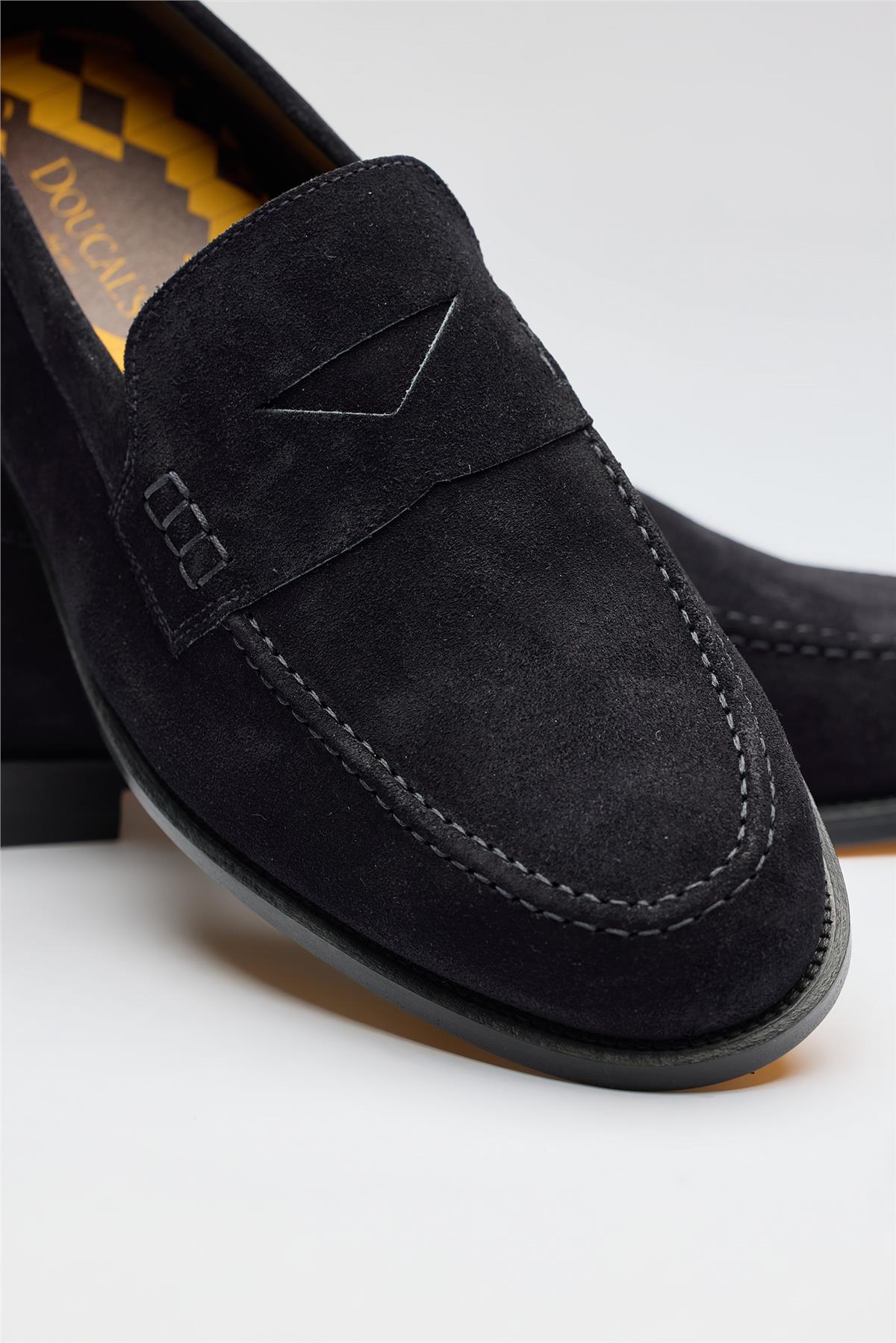 Lacivert Süed Penny Loafer