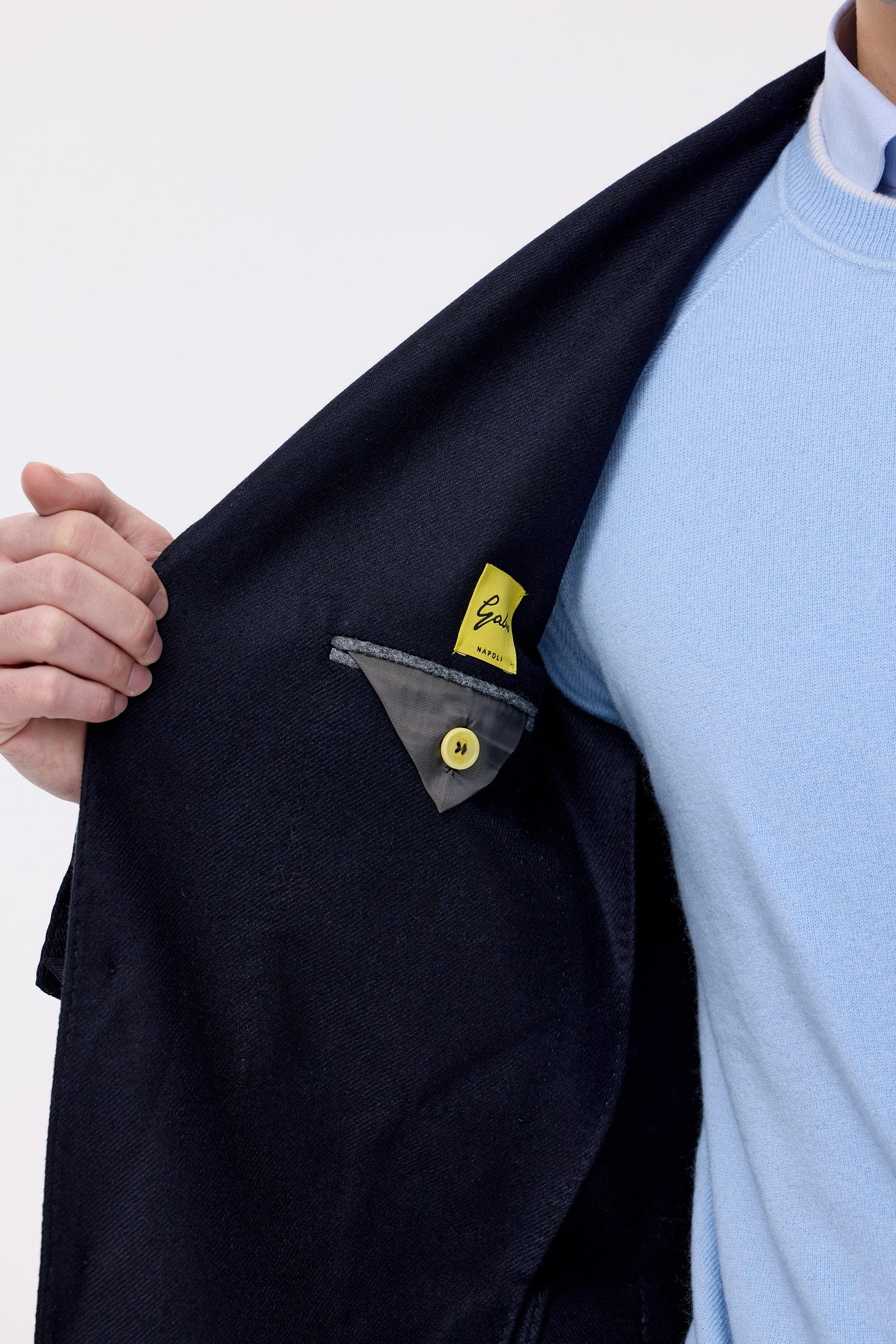 Lacivert Yün Kaşmir Ceket