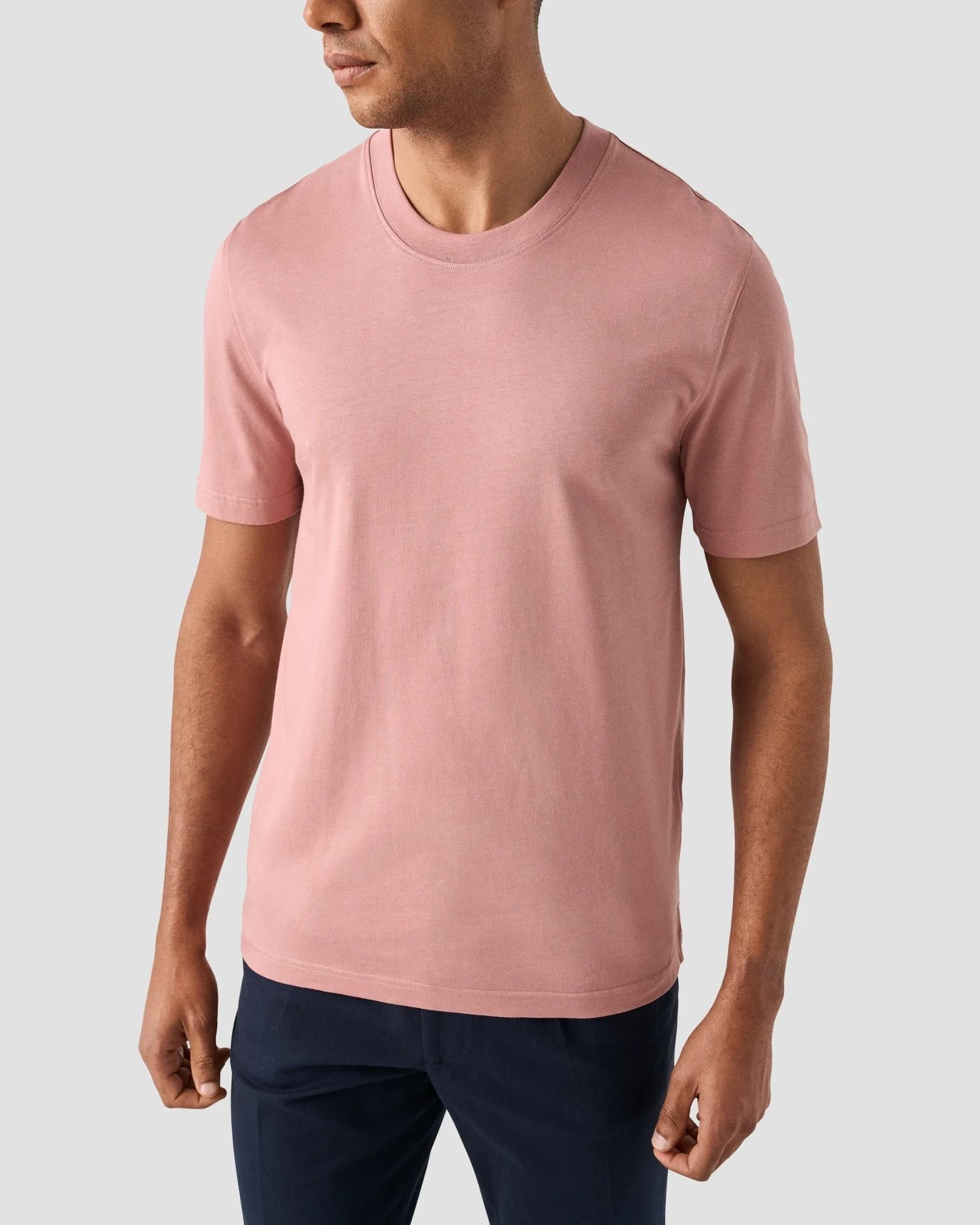 Pembe Supima Pamuk T-Shirt