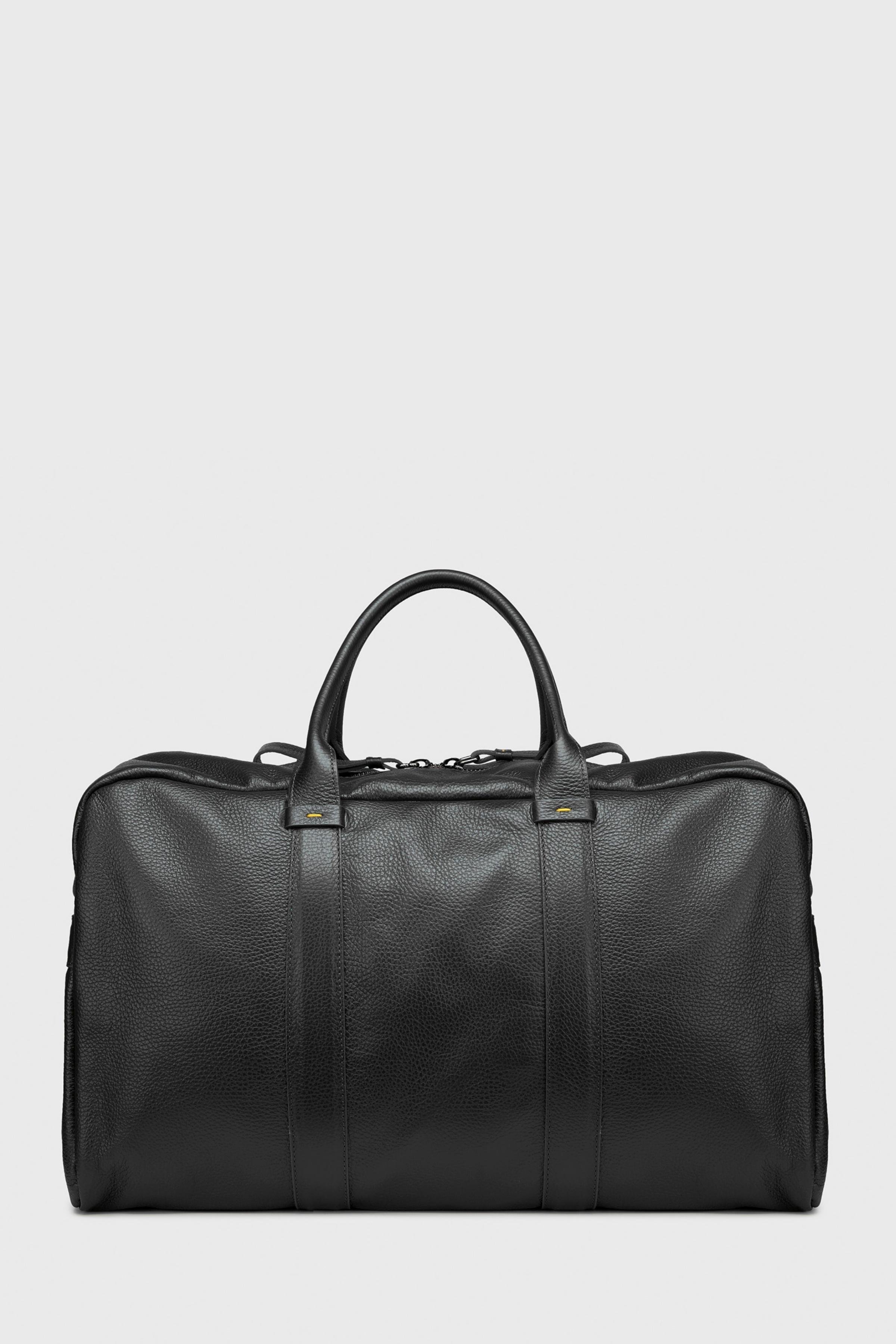 Siyah Deri Seyahat Çantası