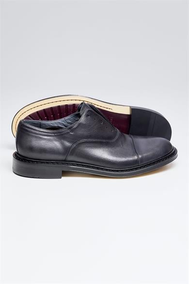 Antrasit Gri Deri Ayakkabı