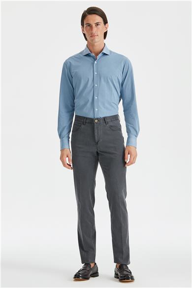 Antrasit Gri Tencel Kumaş Pantolon