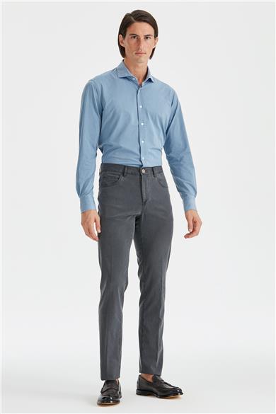 Antrasit Gri Tencel Kumaş Pantolon