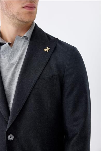 Antrasit Gri Yün Takım Elbise 