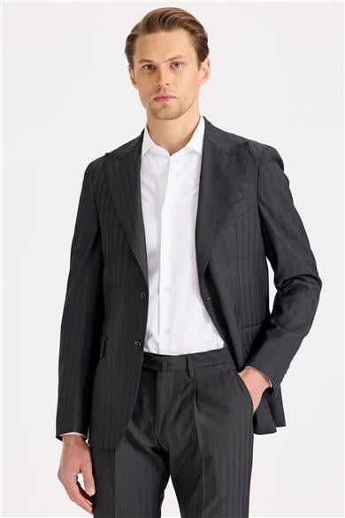 Antrasit Gri Yün Takım Elbise