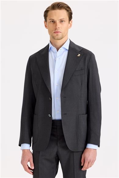 Antrasit Gri Yün Takım Elbise