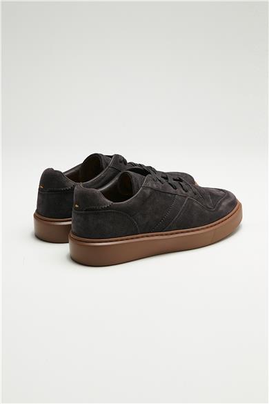 Antrasit Renk Deri Sneaker