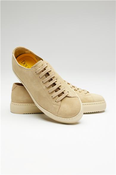 Bej Deri Sneaker