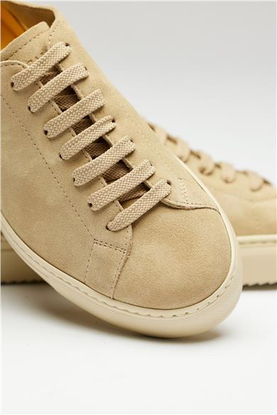 Bej Deri Sneaker