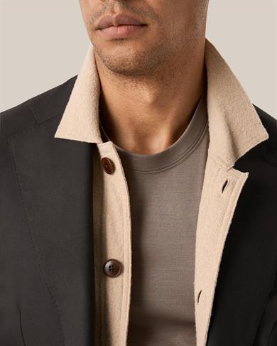 Bej Filo Di Scozia Pamuk T-Shirt