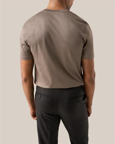 Bej Filo Di Scozia Pamuk T-Shirt