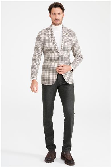 Bej Kahve Yün Kaşmir Ceket