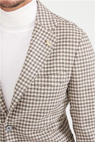 Bej Kahve Yün Kaşmir Ceket