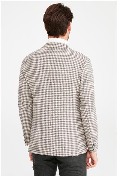 Bej Kahve Yün Kaşmir Ceket