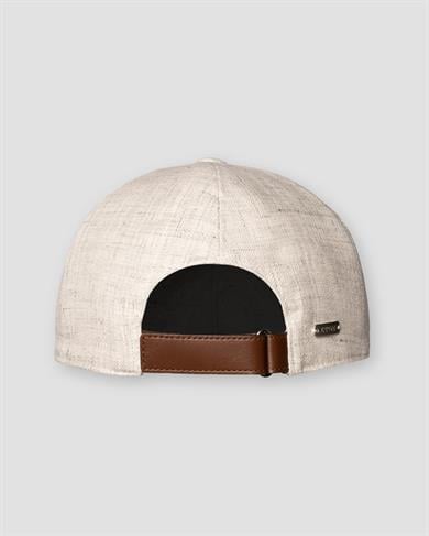 Bej Keten Şapka 