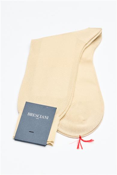 Bej Merserize Pamuk Çorap