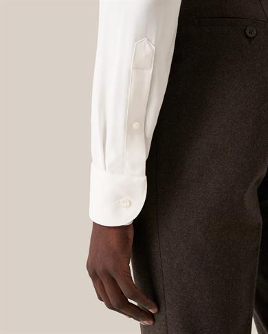 Bej Oxford Merino Yün Gömlek 