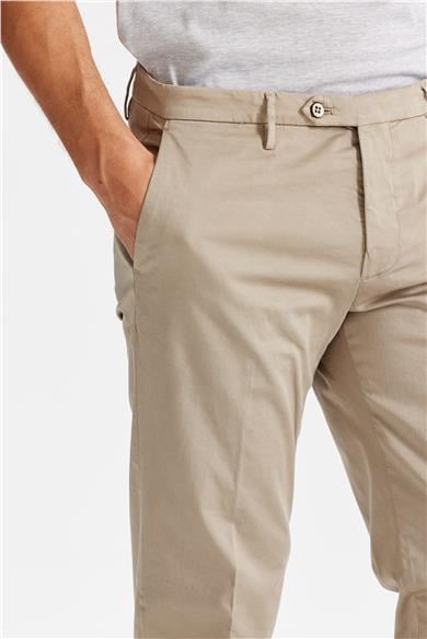 Bej Pamuk Chino Pantolon