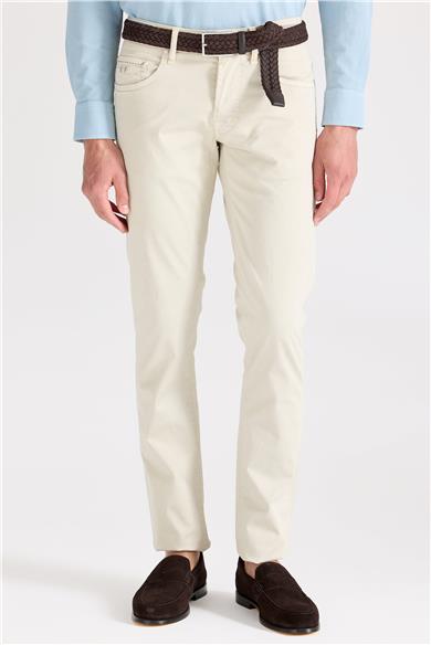 Bej Pamuk Chino Pantolon