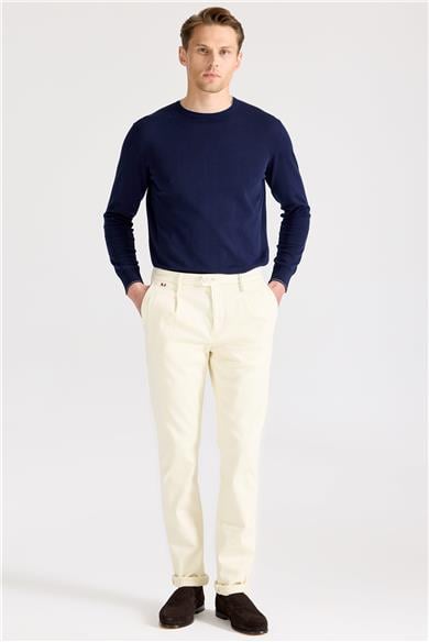 Bej Pamuk Chino Pantolon