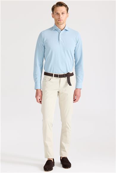 Bej Pamuk Chino Pantolon