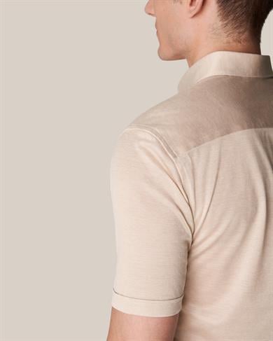 Bej Pike Kumaş Polo Gömlek