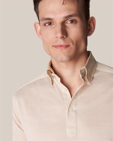 Bej Pike Kumaş Polo Gömlek