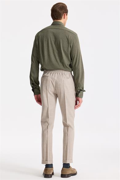 Bej Saf Yün Spor Pantolon