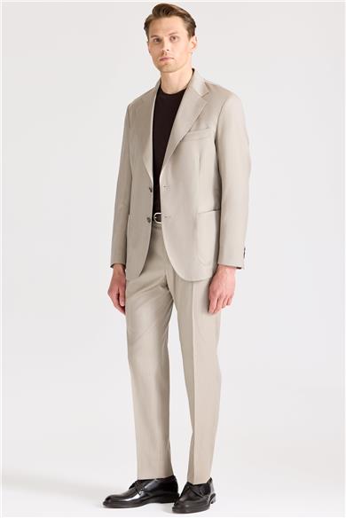 Bej Yün İpek Takım Elbise