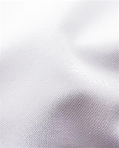 Beyaz Esnek Pamuk Twill Gömlek