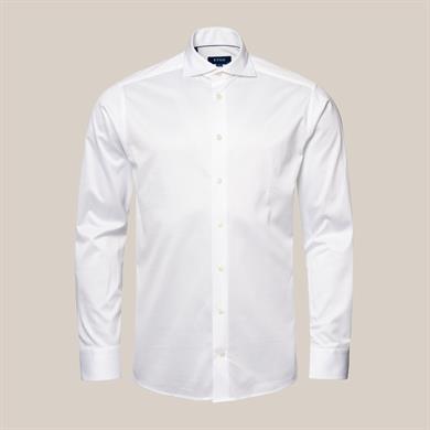 Beyaz Filo di Scozia Jersey Gömlek