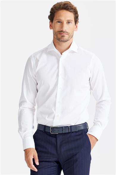 Beyaz Klasik Pamuk Gömlek