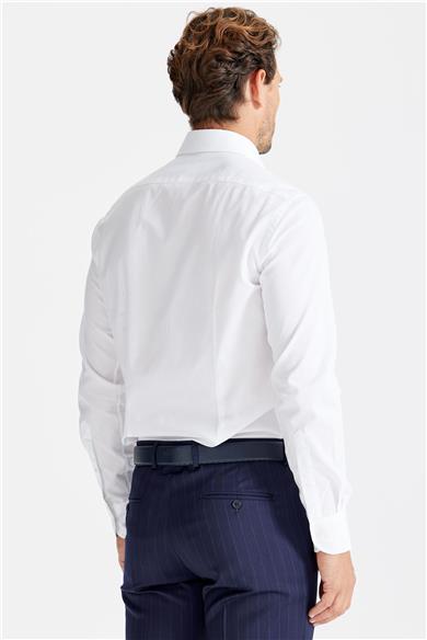 Beyaz Klasik Pamuk Gömlek