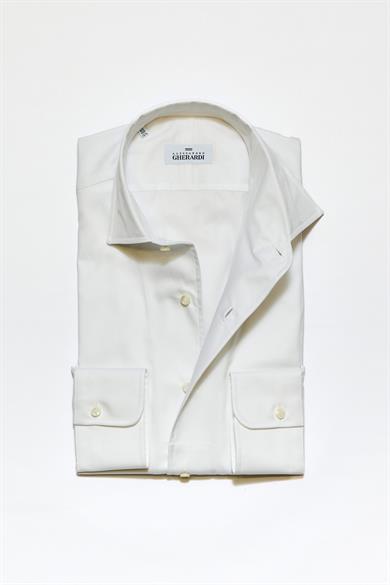 Beyaz One-Piece Pamuk Gömlek