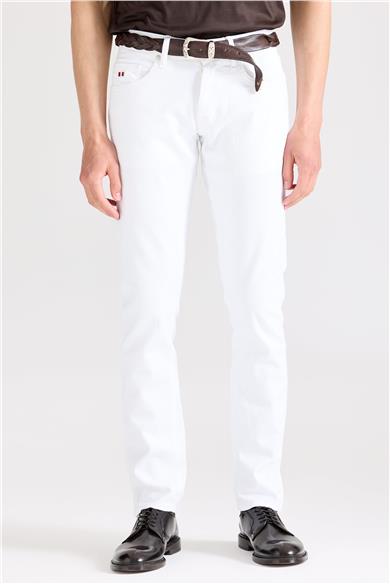Beyaz Pamuk Denim Pantolon