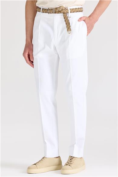 Beyaz Pamuk Pantolon 