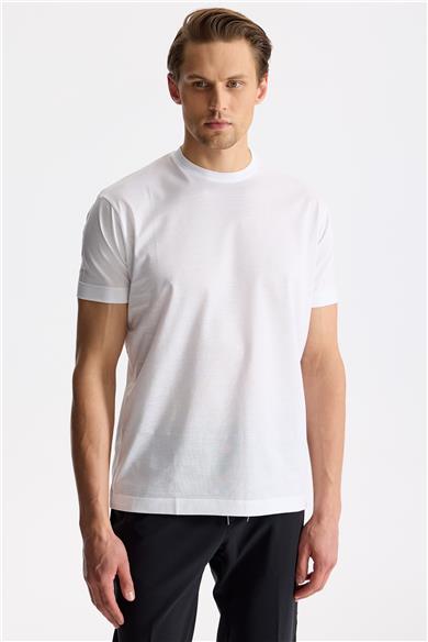 Beyaz Pamuk T-shirt