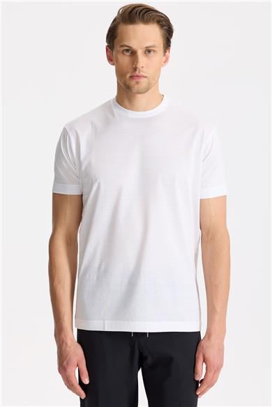 Beyaz Pamuk T-shirt