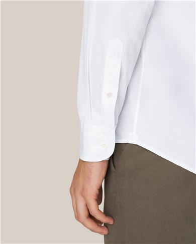 Beyaz Pamuk & Tensel Kumaş Gömlek