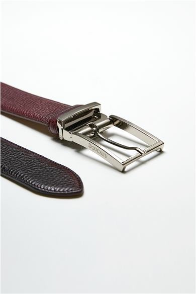 Bordo Deri Erkek Kemer