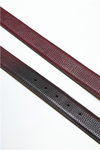 Bordo Deri Erkek Kemer