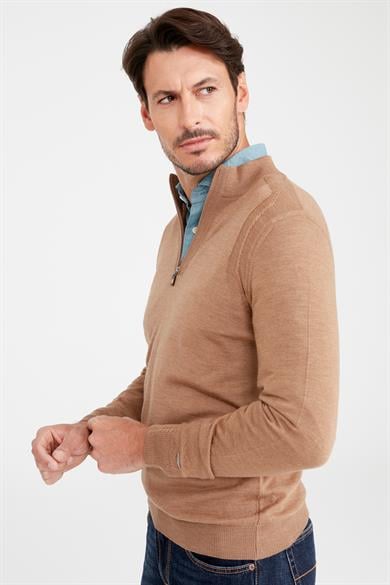 Camel Trio Yaka Yün Triko