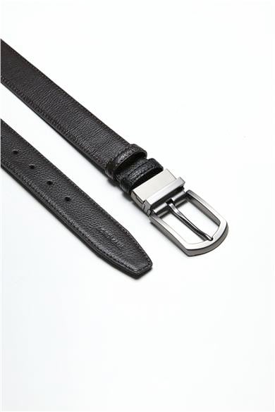 Çift Taraflı Siyah Kahve Klasik Kemer