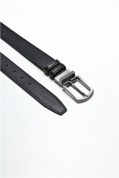 Çift Taraflı Siyah Kahve Klasik Kemer