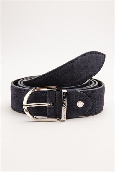 Doucals Lacivert Erkek Deri Kemer